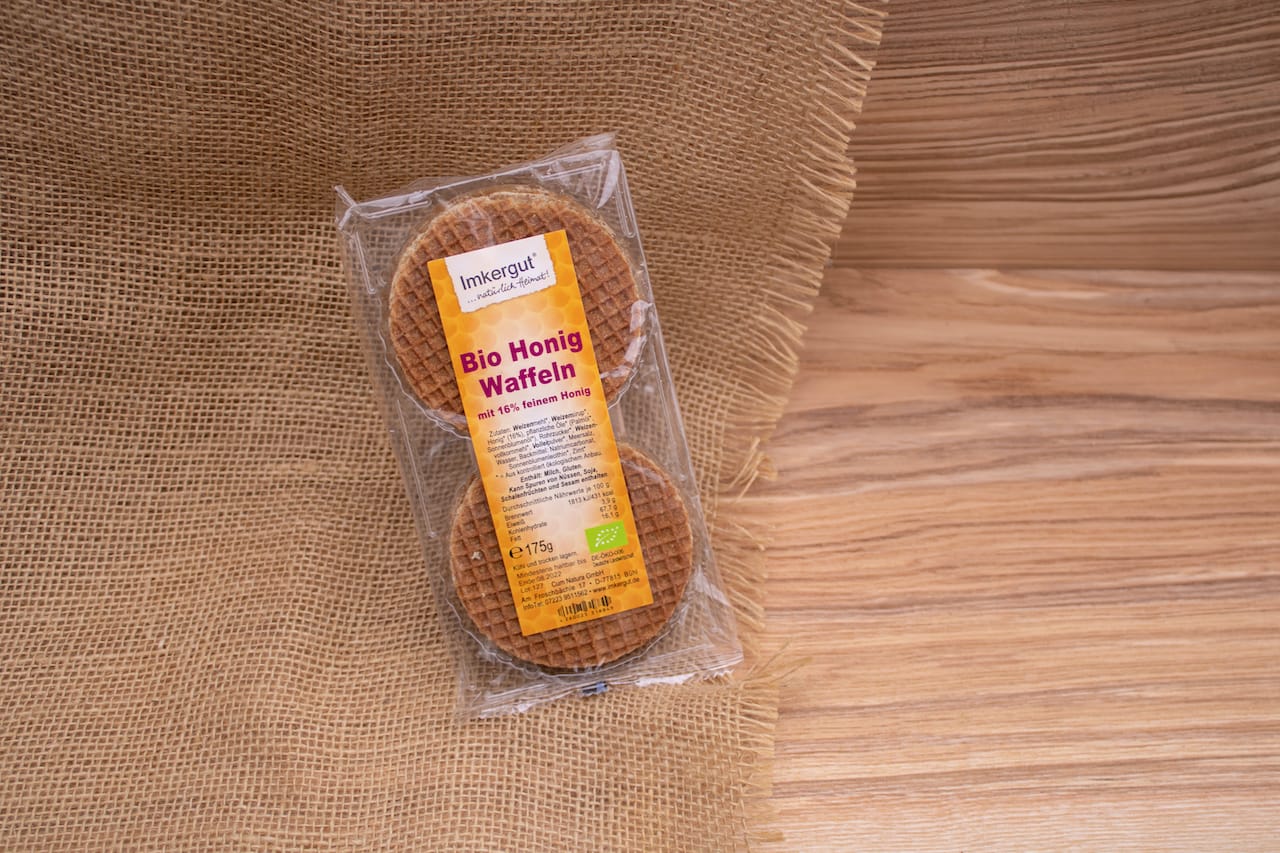 Bio Honig Waffeln, 6 Stck.