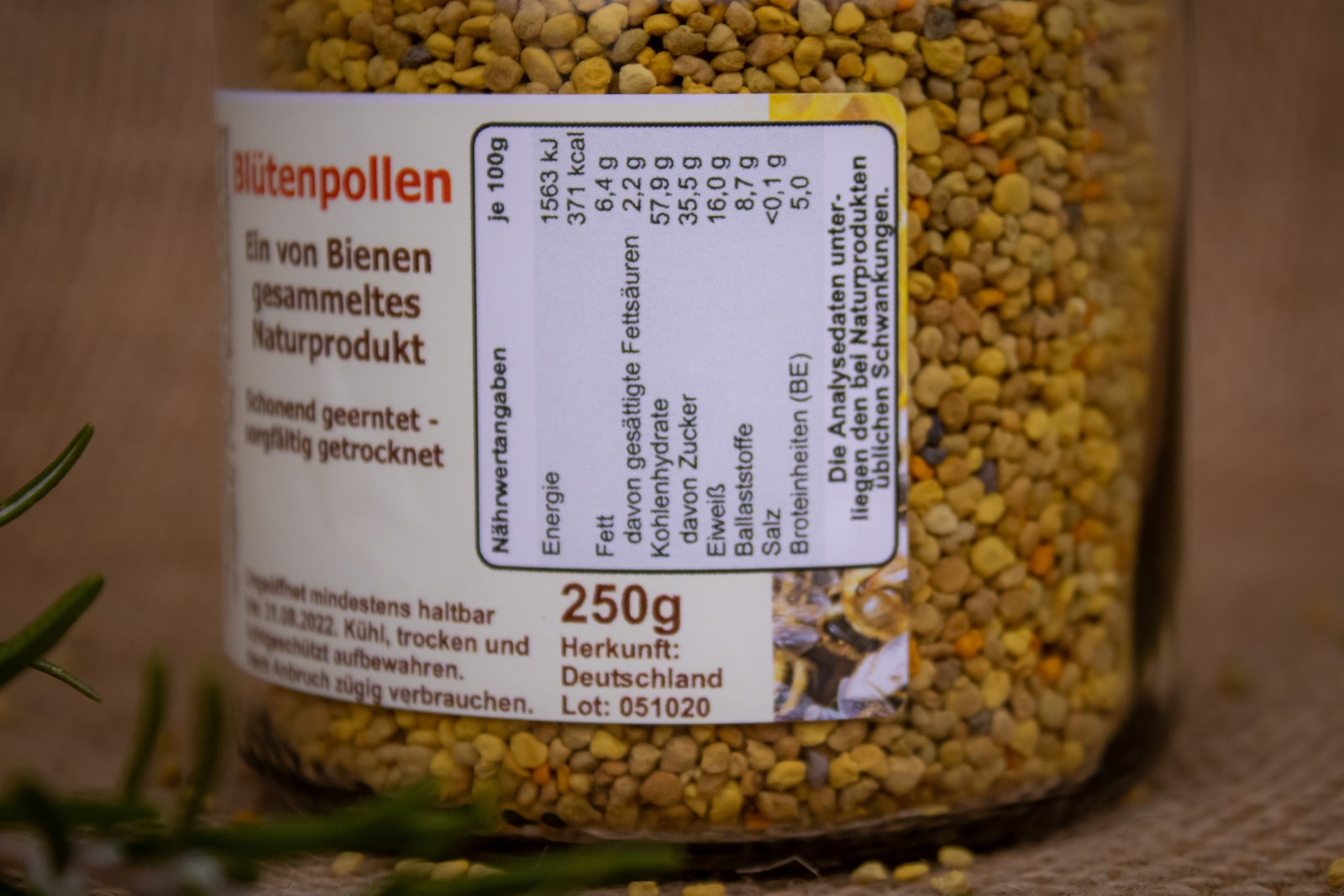 Deutscher Blütenpollen 125g – Bild 7